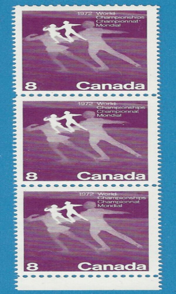 1972 Canada 8 Cent Stamp Figure Skating Scott