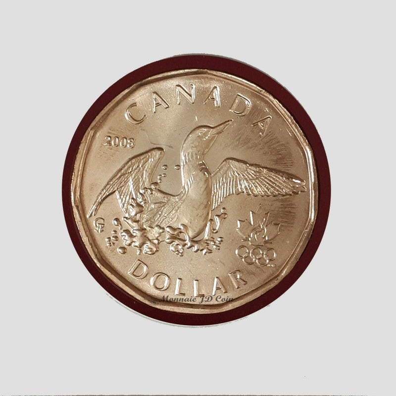 2008 Canada Olympic Loon Coin BU (MS-63)