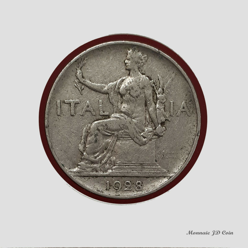 1928 R Italia Bvono DA L1 Italy Rare Date Italian Coin(H26)