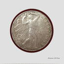 1948 50 Korun Silver Coin Republika Ceskoslovenska (BX12)
