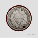 1850-A 1 Franc Ceres Silver Coin Paris (BX29)