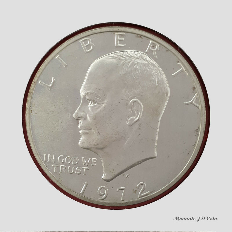 1972 USA 1 Silver Dollar Eisenhower Coin (BX116)
