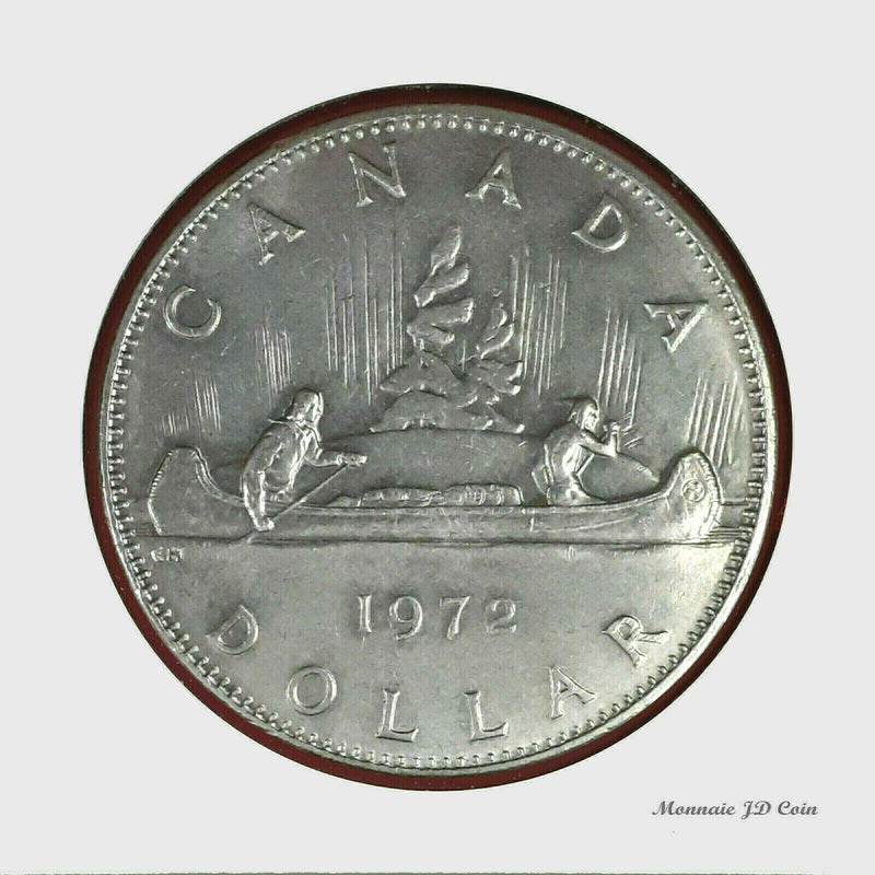 1972 Canada1$ Dollar Voyageur Nickel Coin Circulated (DC72)