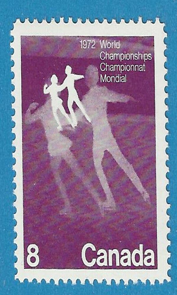 1972 Canada Stamp 8 Cent Figure Skating Scott
