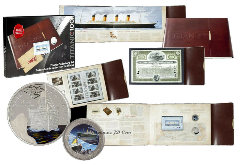 2012 Canada Titanic Deluxe Coin And Stamp Set Commemorative