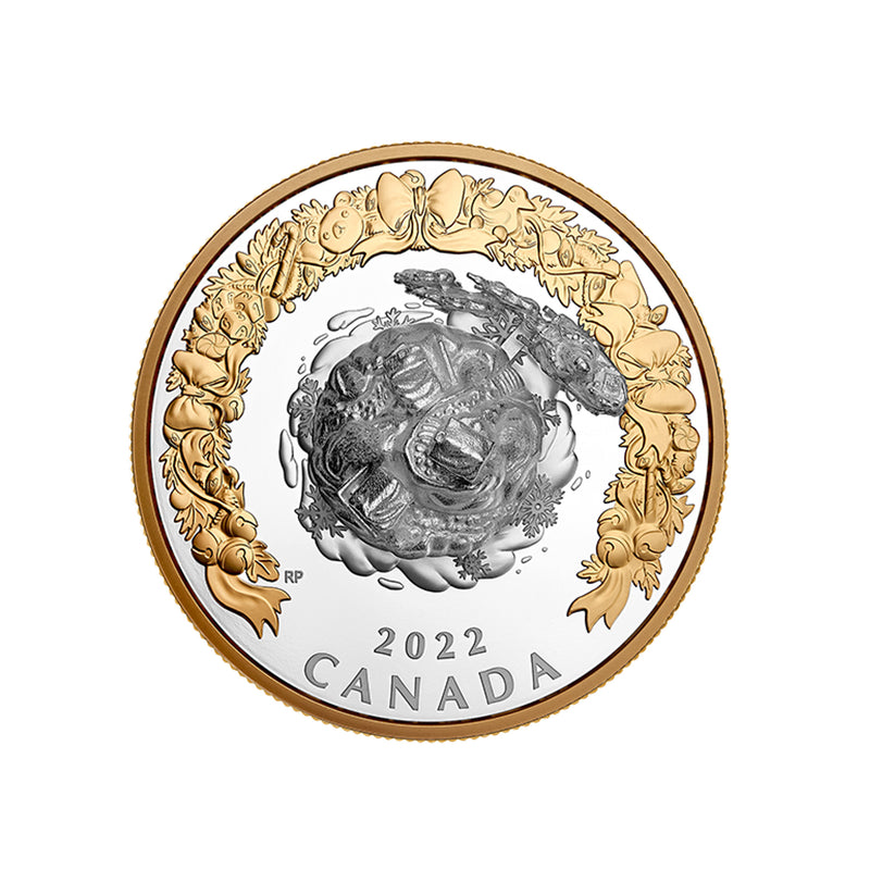 2022 Canada $50 Holiday Splendor Fine Silver Coin