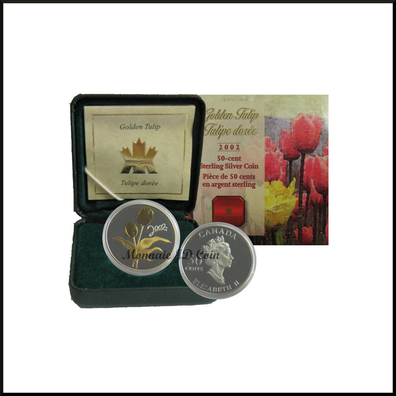2002 Canada 50 Cents Canada's Golden Flower Series-Golden Tulip