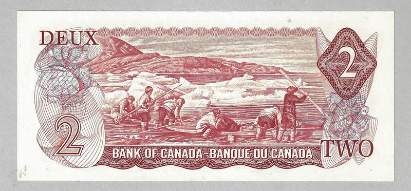 1974 $2 Bank of Canada Note Lawson-Bouey Prefix ABH0320315 BC-47a-i CH/UNC