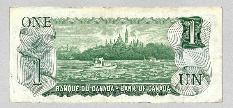 1973 Bank Of Canada $1 Dollar Replacement Prefix *AN2712347 (Lawson/Bouey) Cir.