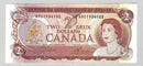 1974 $2 Bank of Canada Note Crow-Bouey Prefix ARC1934103 BC-47b CH/UNC