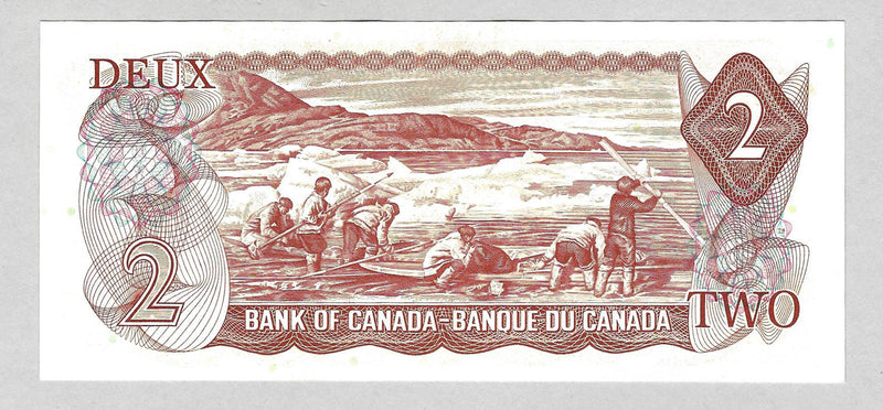 1974 $2 Bank of Canada Note Crow-Bouey Prefix ARC1934105 BC-47b CH/UNC