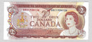 1974 $2 Bank of Canada Note Crow-Bouey Prefix ARC1934126 BC-47b CH/UNC