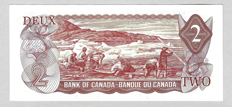 1974 $2 Bank of Canada Note Crow-Bouey Prefix ARC BC-47b CH/UNC