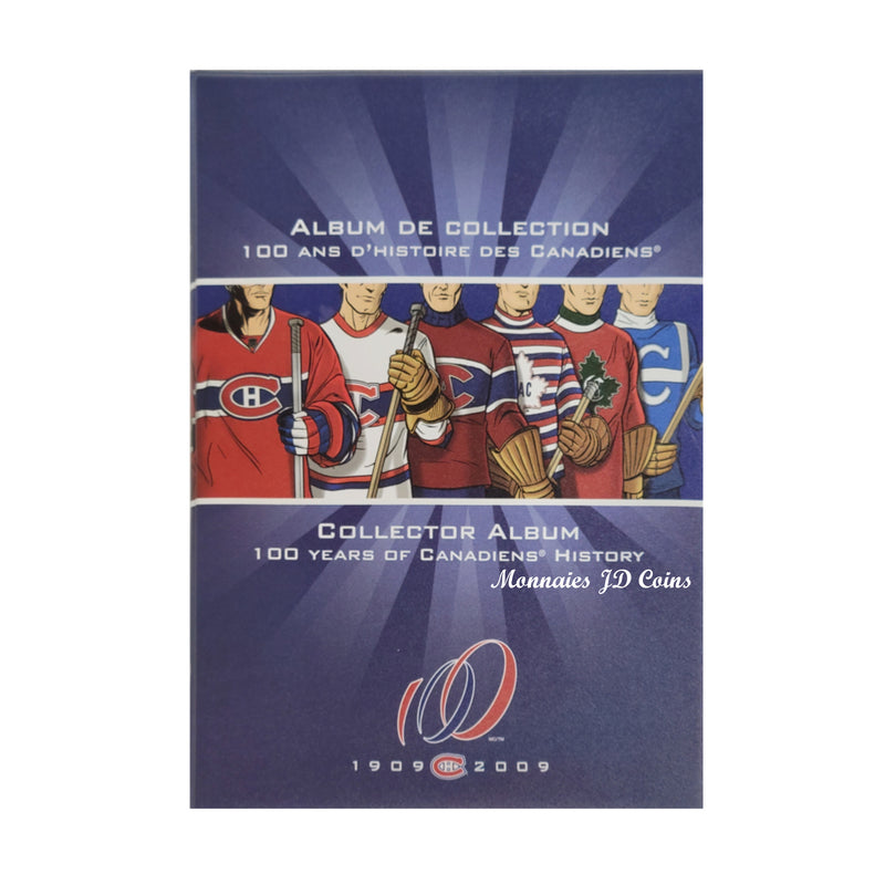 2009 Canada 50 Cent Collector Album 100 Years Of Canadiens History (1909-2009)