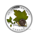 2016 Canada $20 Little Creatures Snail With Murano Glass Silver Coin (No Tax)
