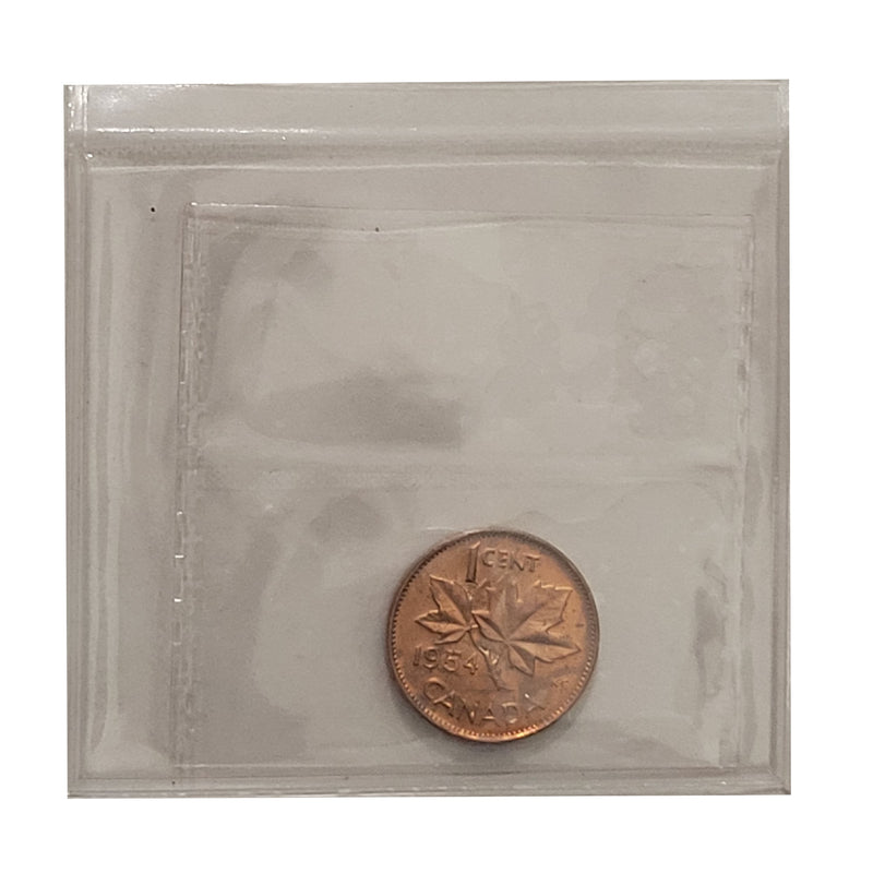 1954 SF 1 Cent Canada Certified ICCS MS-65 Red