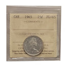 1965 Canada 25 Cent Certifield ICCS PL-65 Heavy Cameo