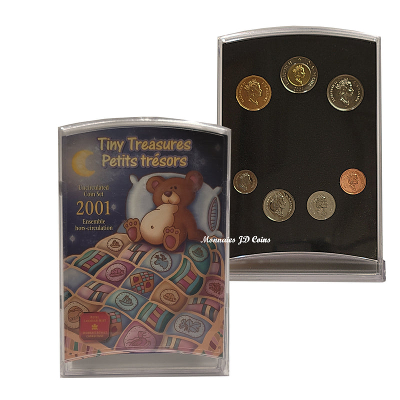 2001 P Tiny Treasures Uncirculated Coin Set RCM Original