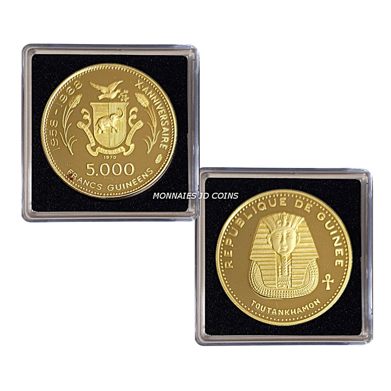 1970 Guinea Queen Touytanktamon 5000 Francs .900% Proof Gold Coin