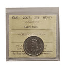2007 Caribou 25 Cent Canada Certifield ICCS MS-67