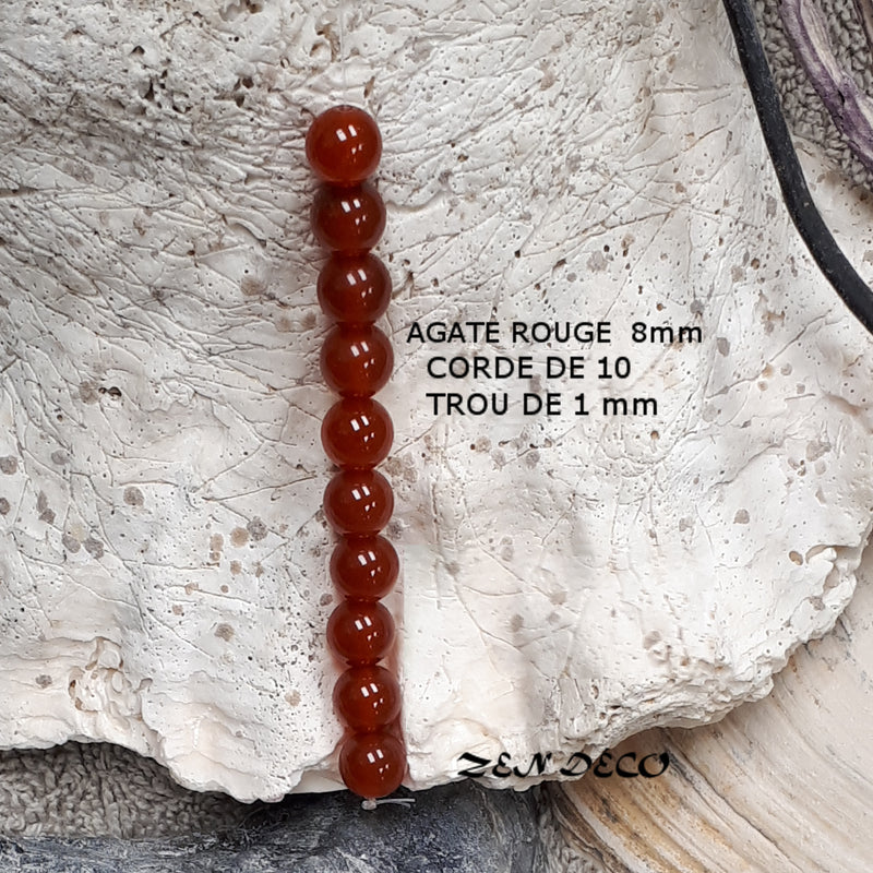 RED AGATE 8mm