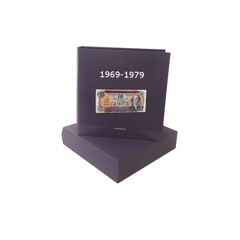 NUMIS Albums for Canadian Banknotes, 1969 To 1979 with Sheets