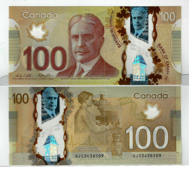 2011 Canada 1of 7 $100 Dollar Prefix GJS3438509 / 515 BC-73c Wilkins/Poloz Gem